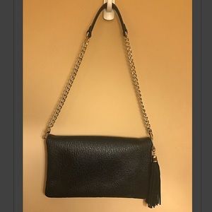 Black Fold-over Purse